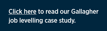 Click here to read our Gallagher job levelling case study  