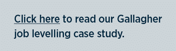 Click here to read our Gallagher job levelling case study  