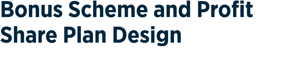 Bonus Scheme and Profit Share Plan Design